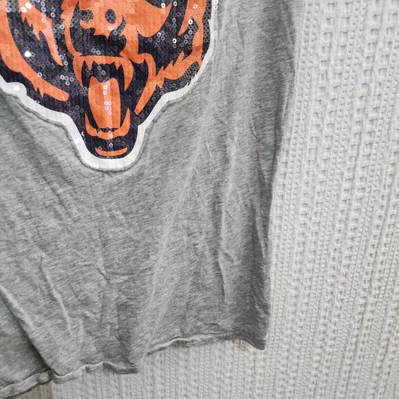 Victoria’s Secret Pink NFL Chicago Bears Team Sequin Tee T Shirt Medium - Picture 8 of 13